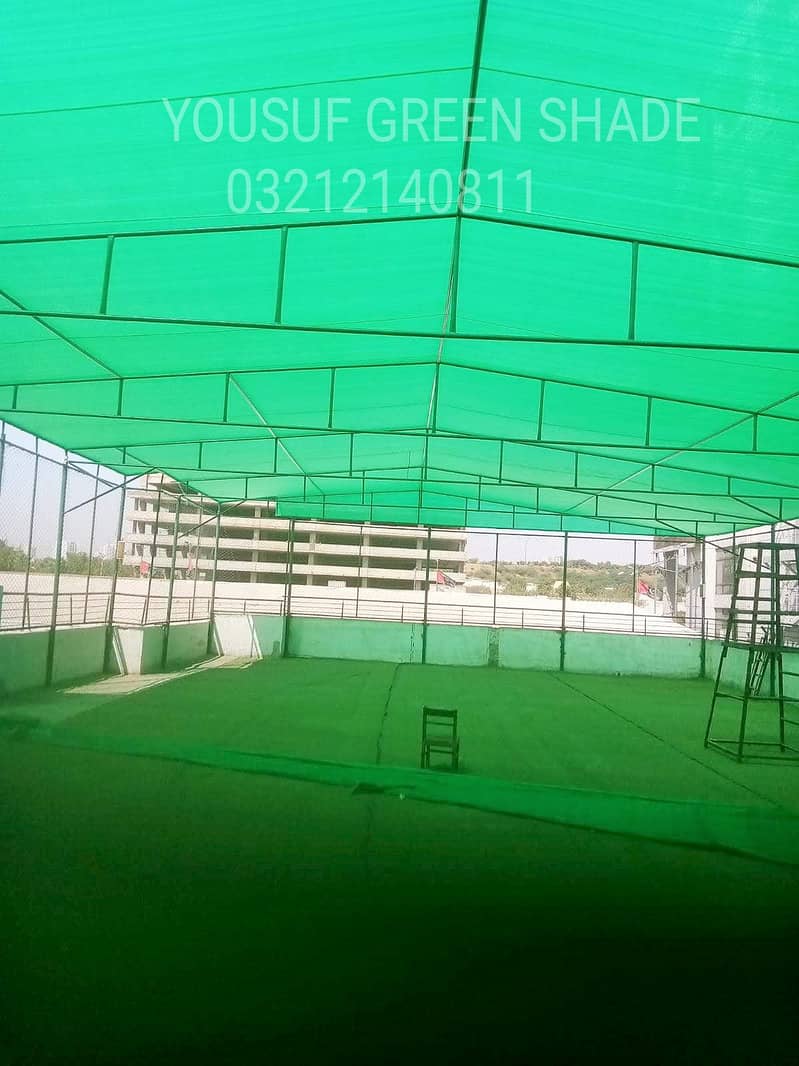 fiber glass shade green net shade tarpaulin tirpal pvc shade tripal 2