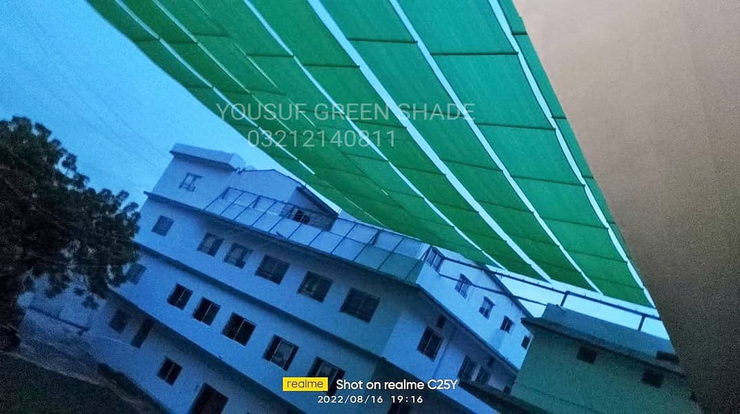 fiber glass shade green net shade tarpaulin tirpal pvc shade tripal 9