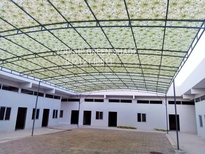 fiber glass shade green net shade tarpaulin tirpal pvc shade tripal 14