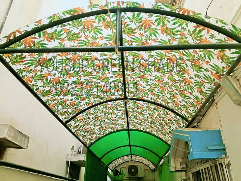 fiber glass shade green net shade tarpaulin tirpal pvc shade tripal 18