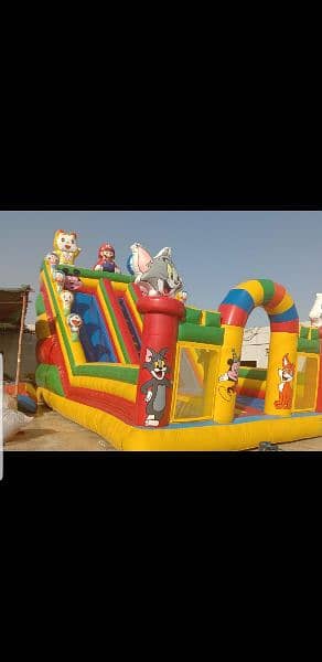 token rides / jumping castle / slides / jhuly / kids / playland/ tramp 14