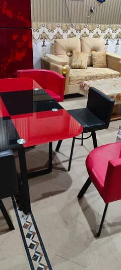 Dining table with 6 chairs