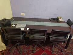 Premium Interwood Conference Table with 6 Chairs - Excellent Condition