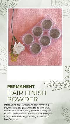 Permanent Hair Finish Powder For Women