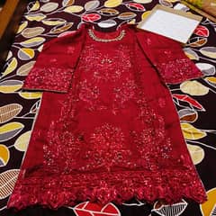 Full Heavy Stone work with Embrodery3piece stitch dress design imrozia