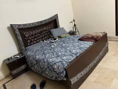 Double Bed with Side Tables for Urgent Sale in Rawalpindi