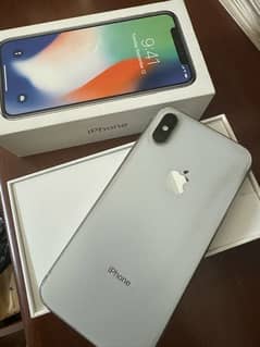 iphone X, PTA approved, 64gb, with IMEI matched box