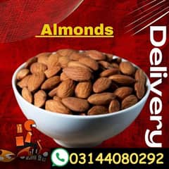 Almonds american nuts freash dry friut natural ingredients