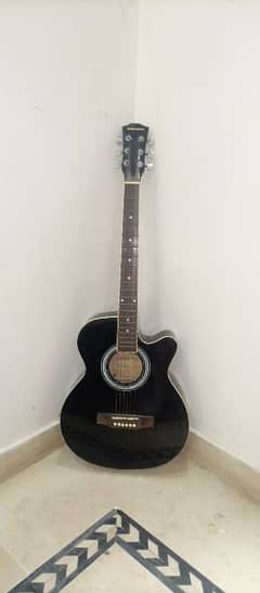 Black Guitar With Yamaha Bag