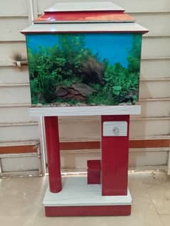 Aquarium Stand In Red Color