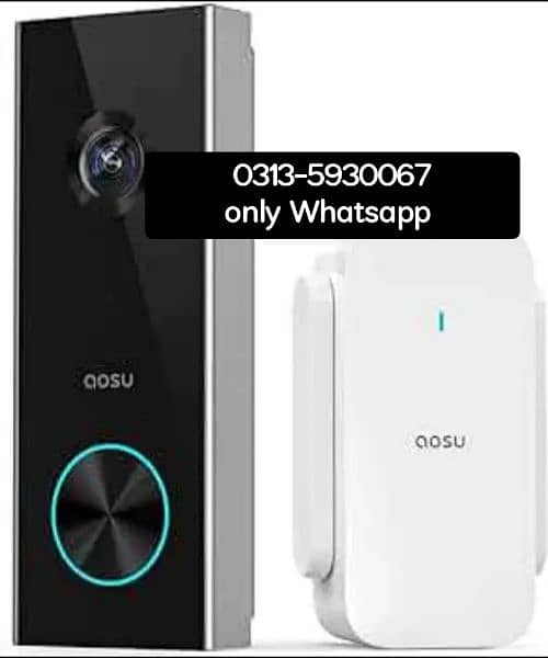 aosu vedio door bell with chime 2k resolution 180 day battery 1