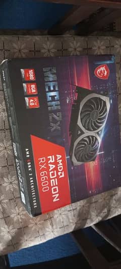 AMD rx6600, 8GB GDDR6, graphics card with box, xt