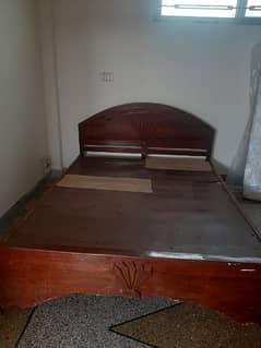 bed and chairs