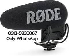 Rode Vedio microphone pro plus + camera mount shotgun rode microphone