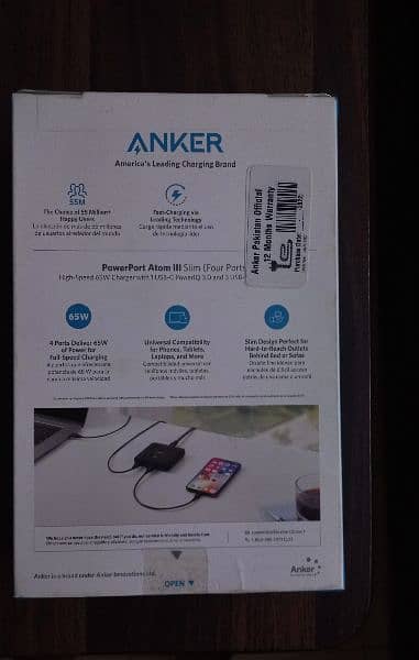 Anker PowerPort Slim III - 4 port 65W Smart Charger 2