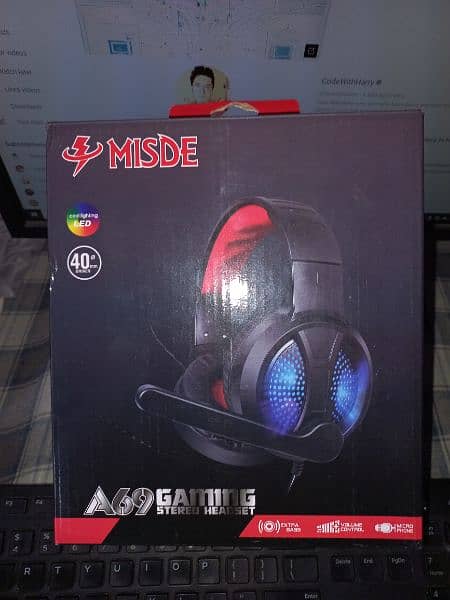 MISDE A69  RGB COLOURFUL GAMING STERIO HEADSET 0