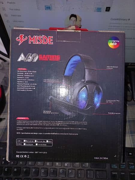 MISDE A69  RGB COLOURFUL GAMING STERIO HEADSET 2