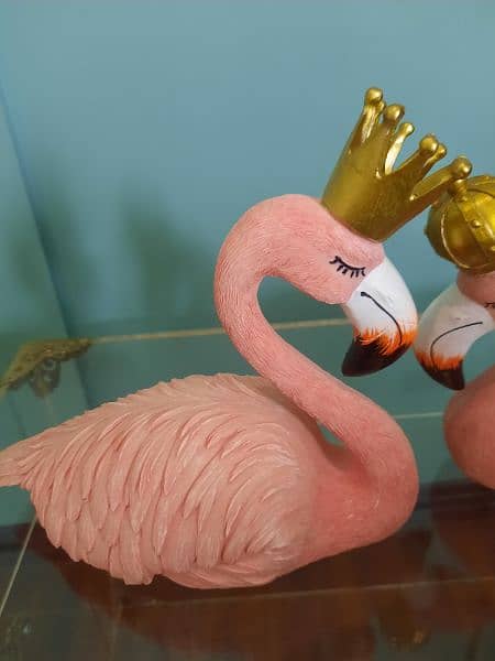 Decoration piece Flamingo Pair 1