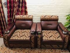Wooden Sofa Set 5 Seater
