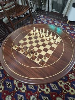 Chess Board Table/ Sheesham Wood