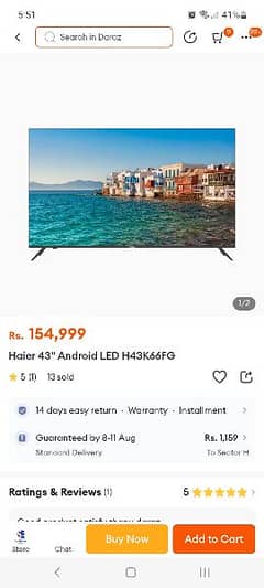 haier 43 inch led tv smart andriod google tv