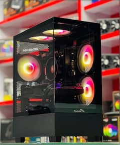 Gaming pc with thunder black box case ryzen 5 5600