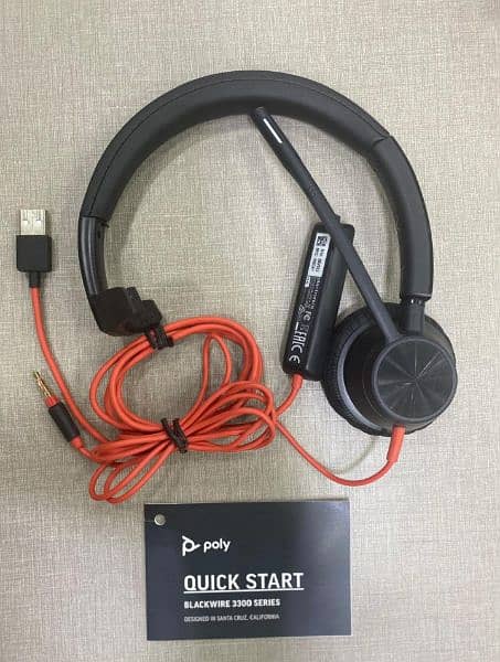 Poly headphones usb calling headset Plantronics Blackwire call center 3