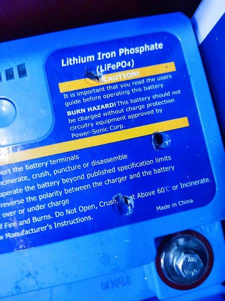 powersonic lithium phosphate battery 1