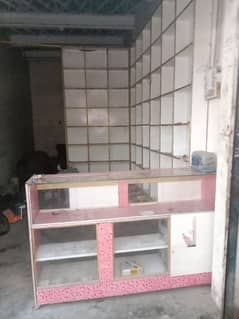 shop racks +counter