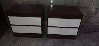 two double and two single beds for sale with side tables