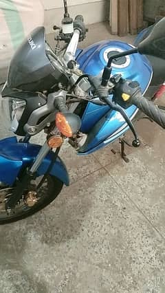 I want to sale my Suzuki 125 blue colour biometric available