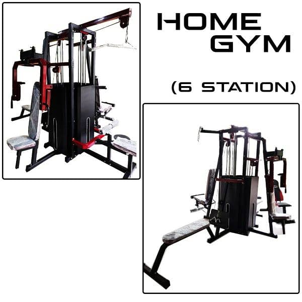 Commercial 6 station multi gym and fitness machine 1