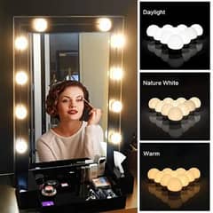 Vanity Mirror Fill Light Adjustable Luminance 3 Colors(10 Bulbs)