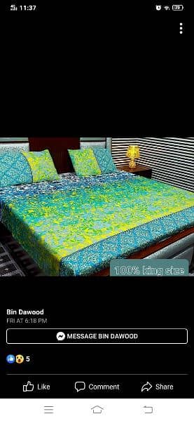 bedsheet pure cotton available 6