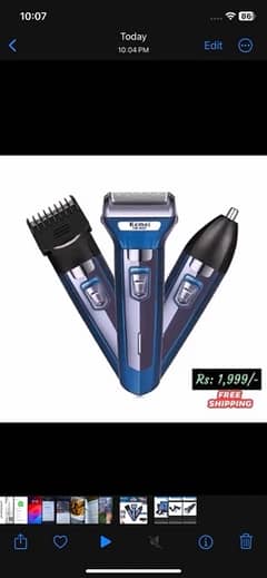 Kemei 6330 new shaver and trimmer for men 3 in 1