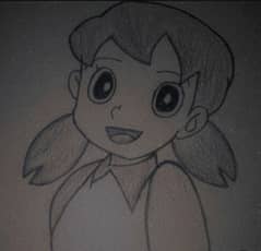 Sketch of Shizuka | Animated | Cartoon