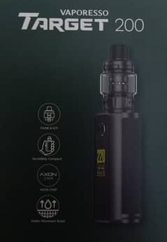 Vape (Vaporesso Target 200 with flavors, batteries and coil)