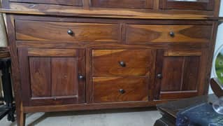 Wooden Taali Wardrobe