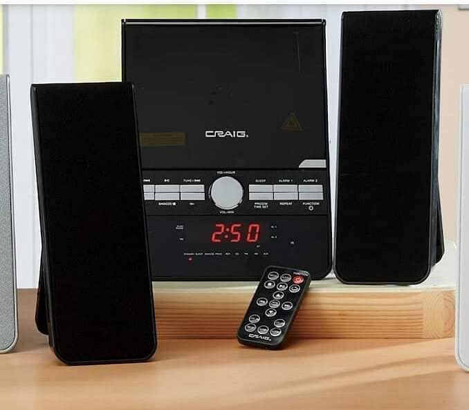 CD Player with AM/FM Radio,Bluetooth Dual Alarm Clock Remote Control 0