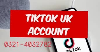 Uk TikTok New accounts available