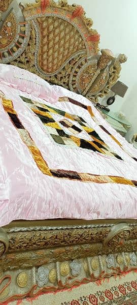 Bed and Dressing Fiber with 2 side table 1