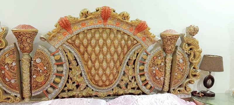 Bed and Dressing Fiber with 2 side table 5