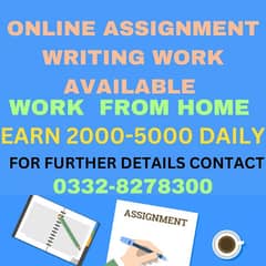 Online Assignment Jobs Available