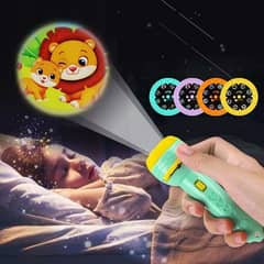 MINI FLASHLIGHT PROJECTOR TOY WITH 3 DISK 
Random Colors