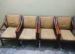 Chairs ( 4 wooden chairs )