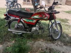 honda cd 70 2021/22 model like new