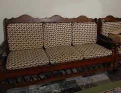 wooden sofa three Peace