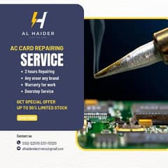 Ac card repairing/Solar inverter repairing services/ups/pcb/ac/led tv