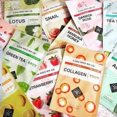 Pack of 6 Sheet face masks (fruits)