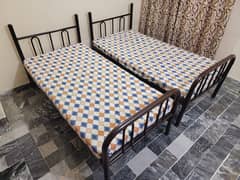 Two Beds with mattress, chipboard - Option Buy 1 or both